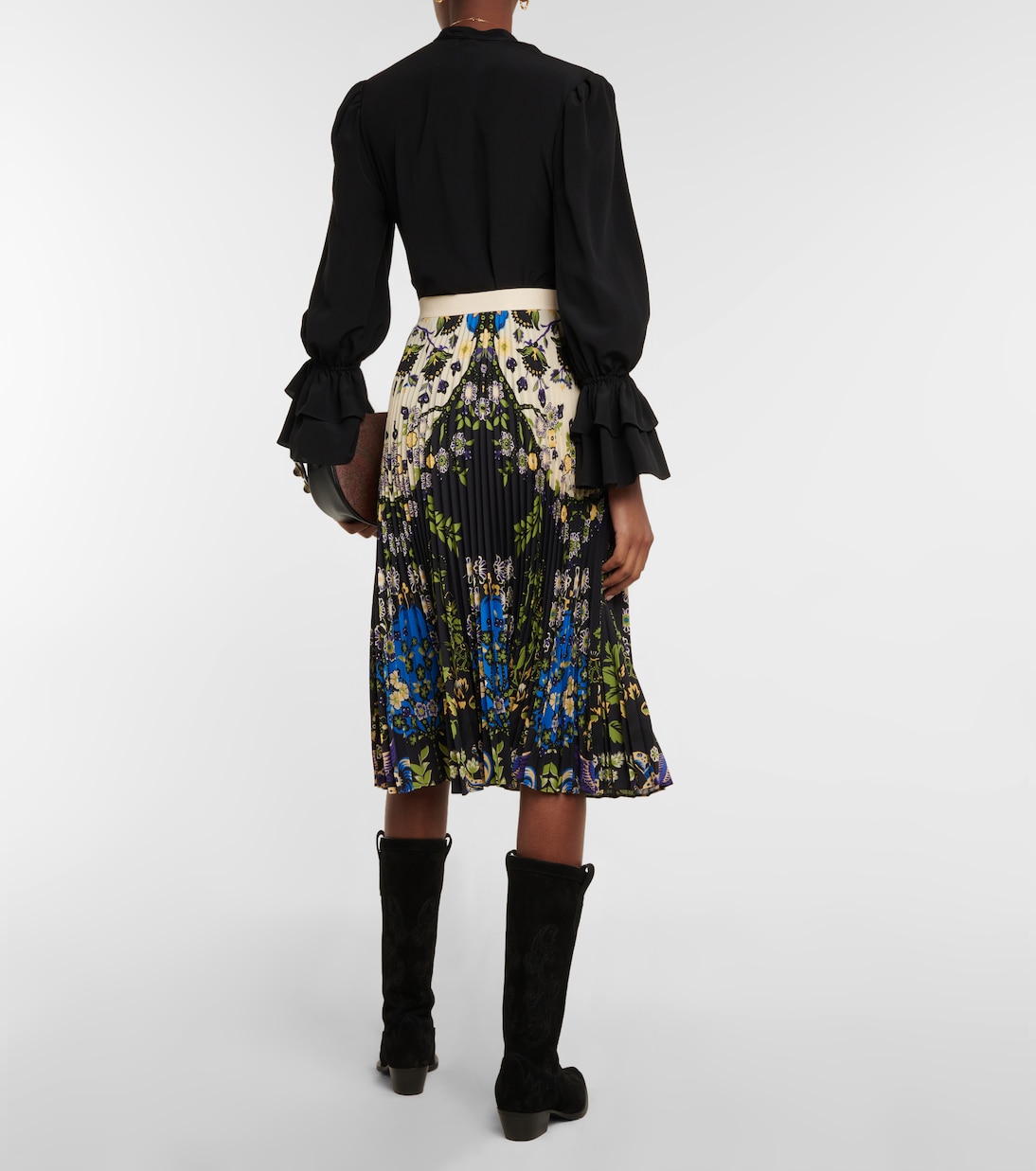 Falda midi plisada estampada | Etro