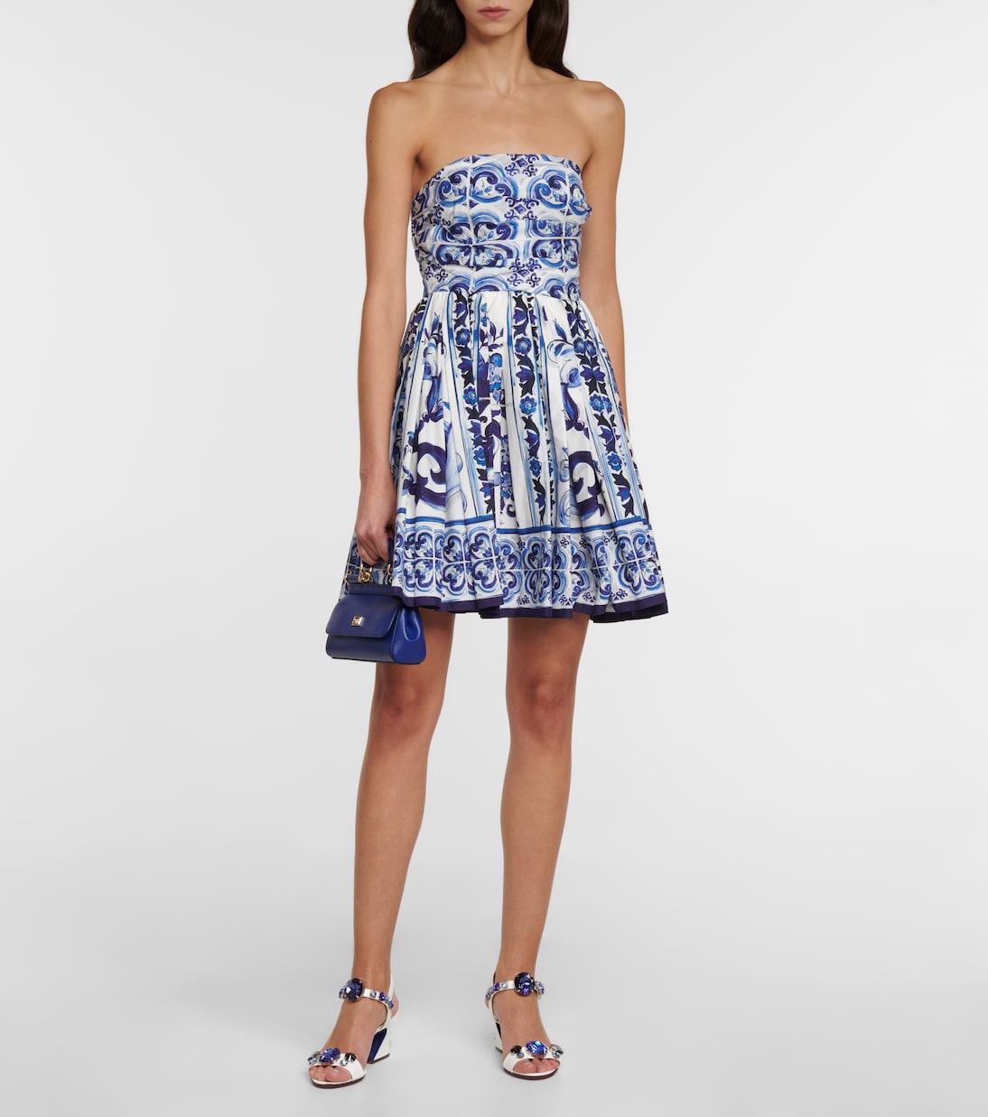 Printed cotton minidress | Dolce&Gabbana