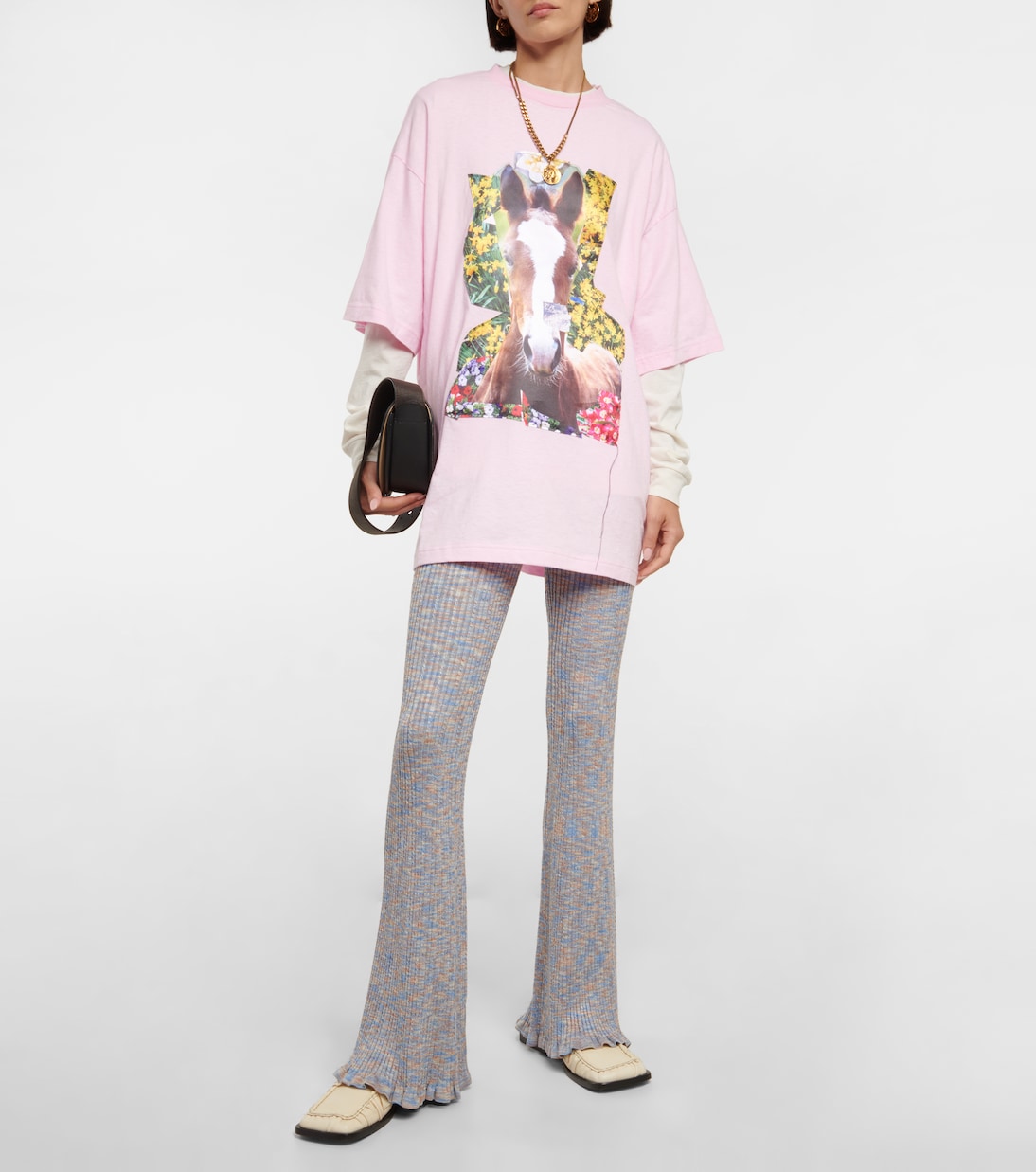 Ribbed flared pants | Acne Studios