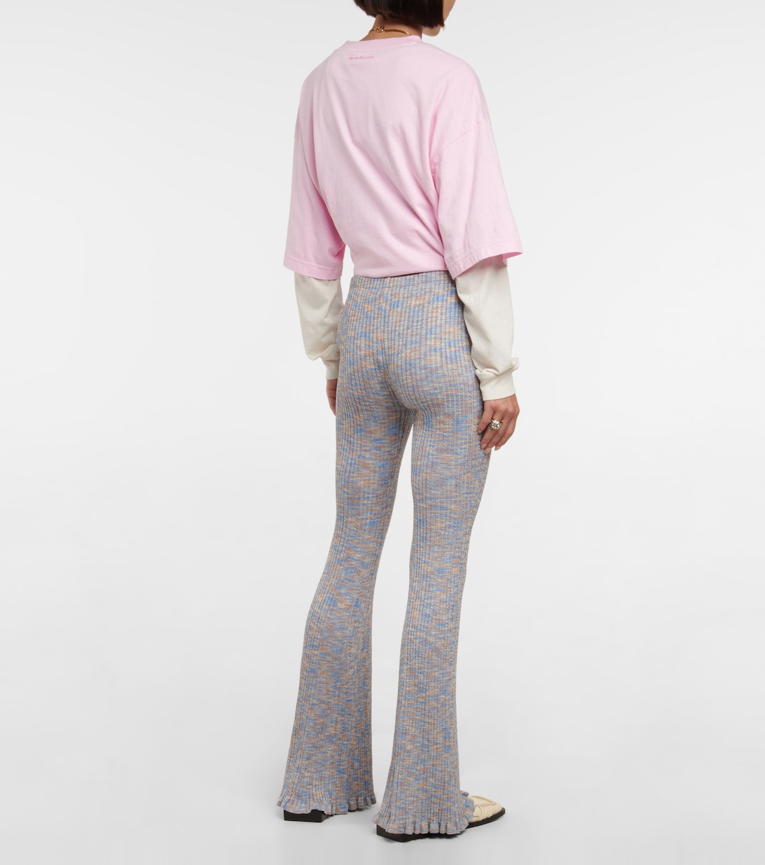 Ribbed flared pants | Acne Studios