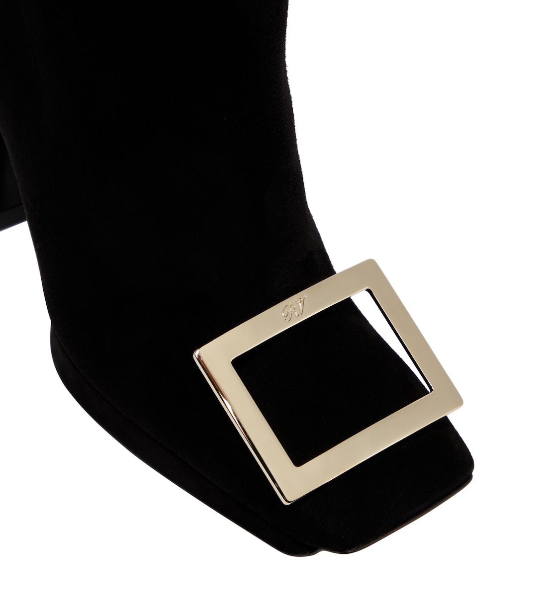 Ankle Boots Viv’ Square aus Veloursleder | Roger Vivier