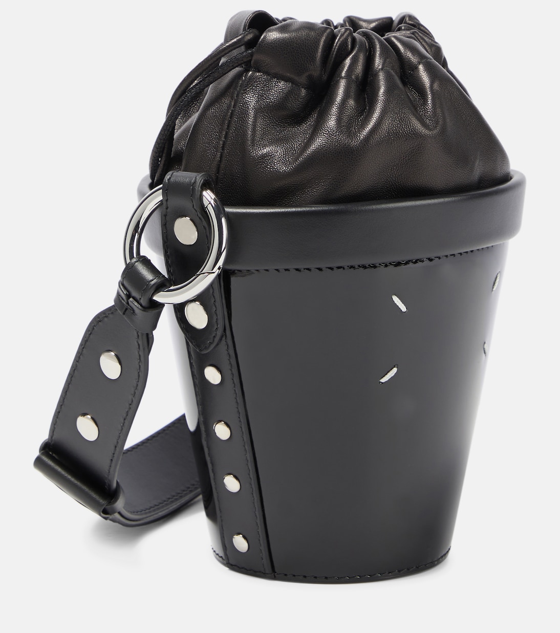 Fire Mini leather bucket bag | Maison Margiela