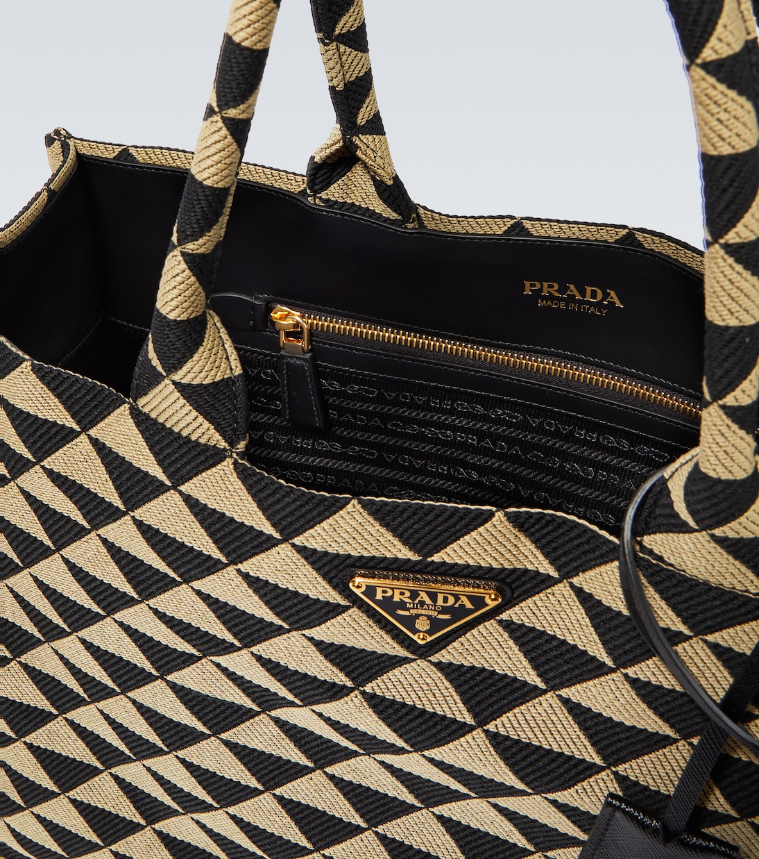 Tote Symbole mit Leder | Prada