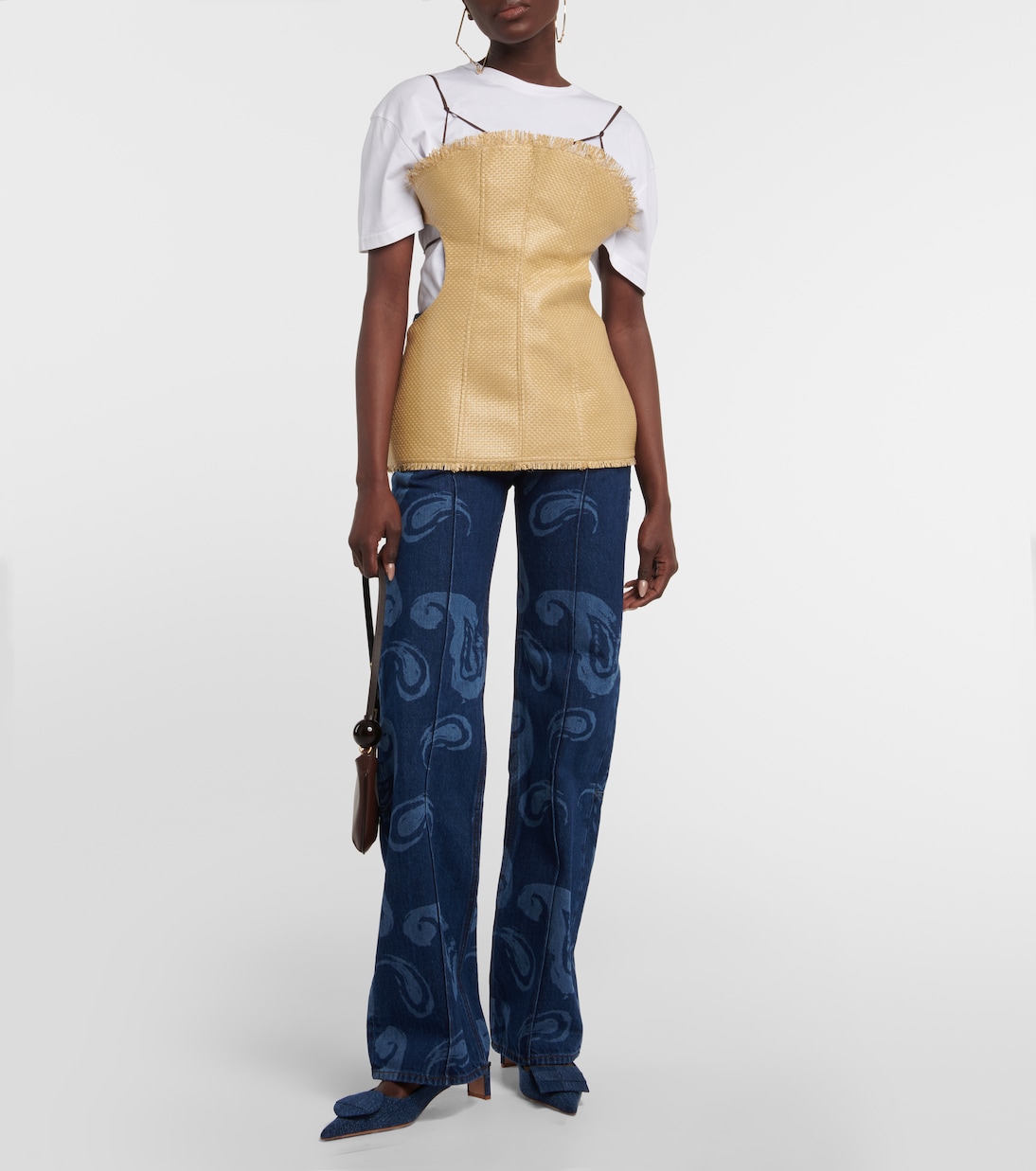 Top a corsetto con scollo bardot | Jacquemus