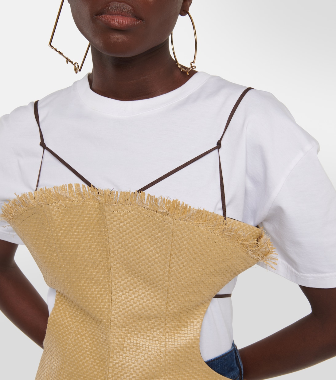 Top a corsetto con scollo bardot | Jacquemus