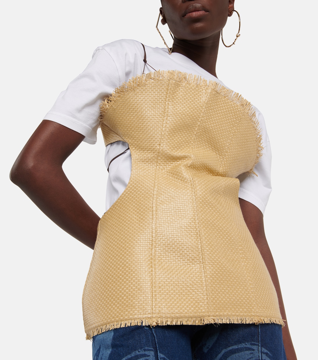 Top a corsetto con scollo bardot | Jacquemus