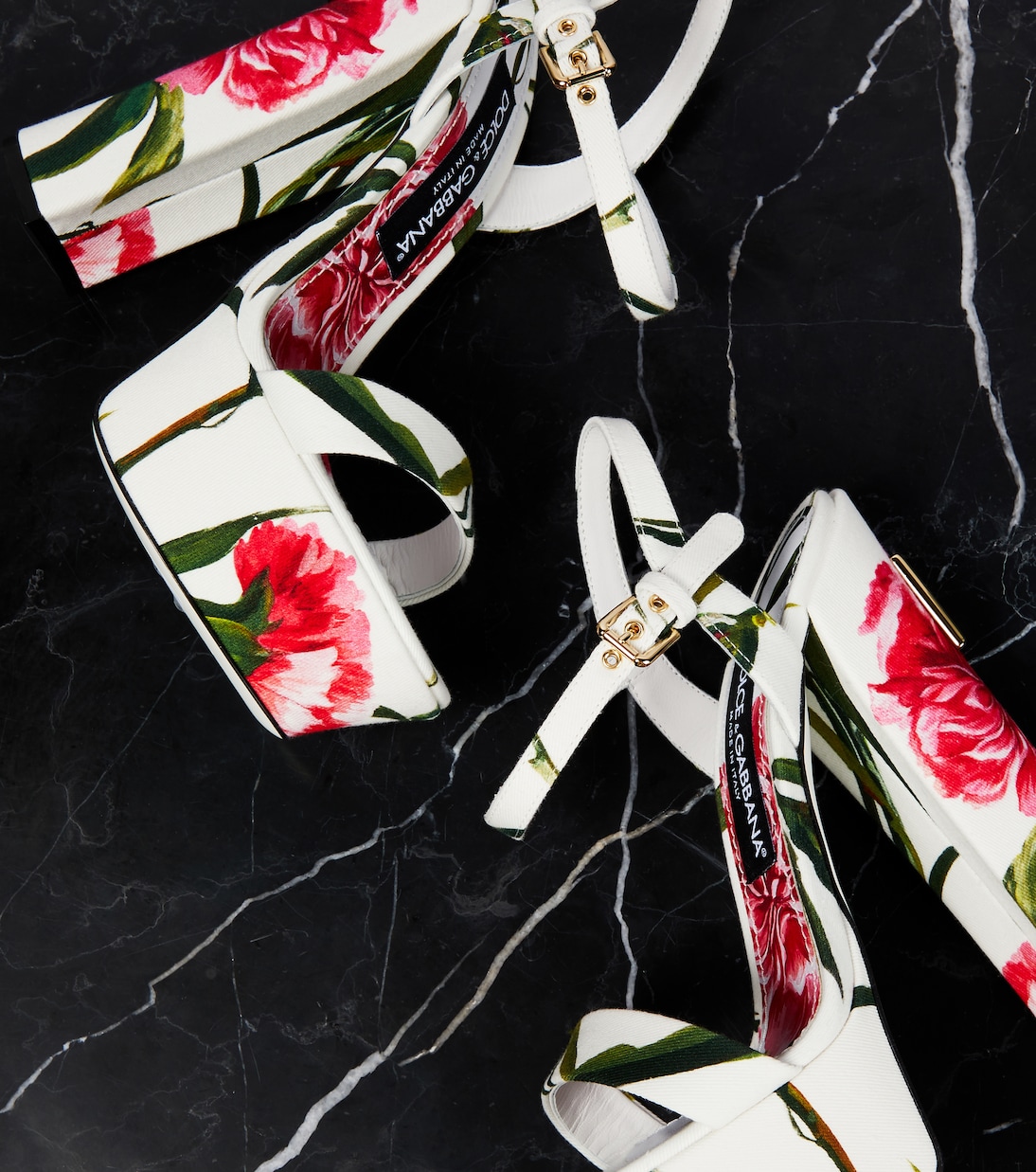 Keira floral platform sandals | Dolce&Gabbana
