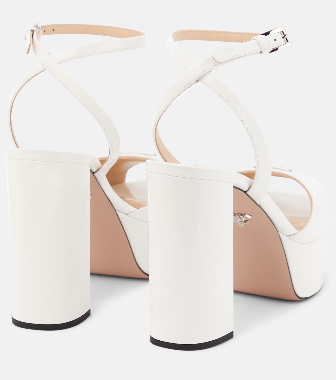 Sandalias con plataforma de charol | Prada