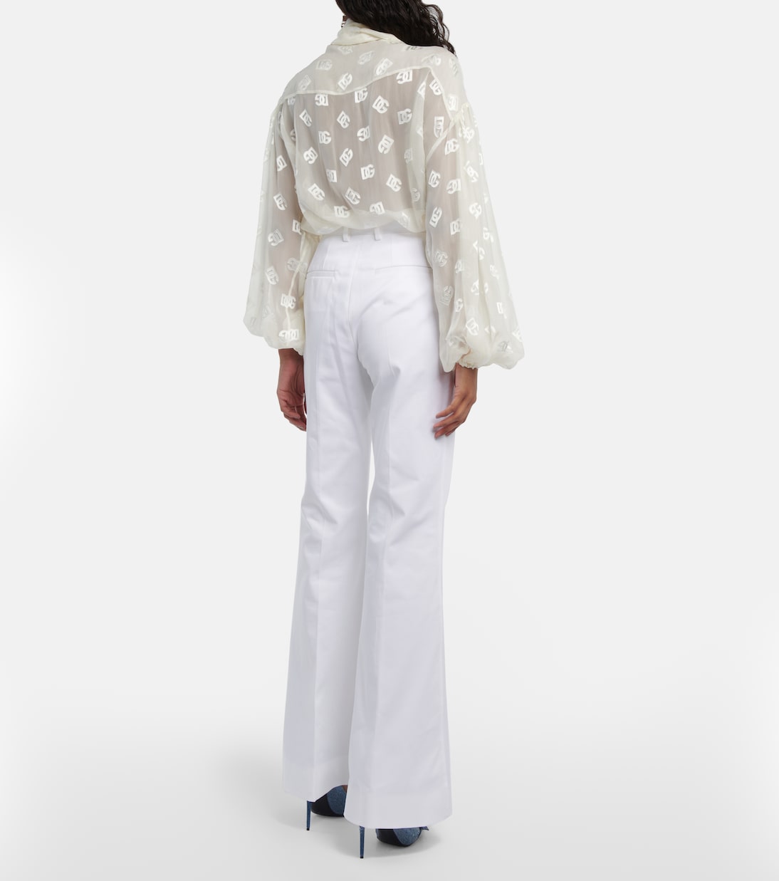 Pantaloni flared a vita alta | Dolce&Gabbana