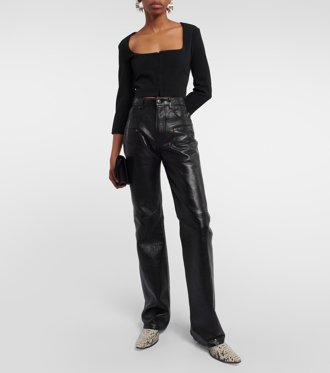 Top cropped in jersey | Acne Studios