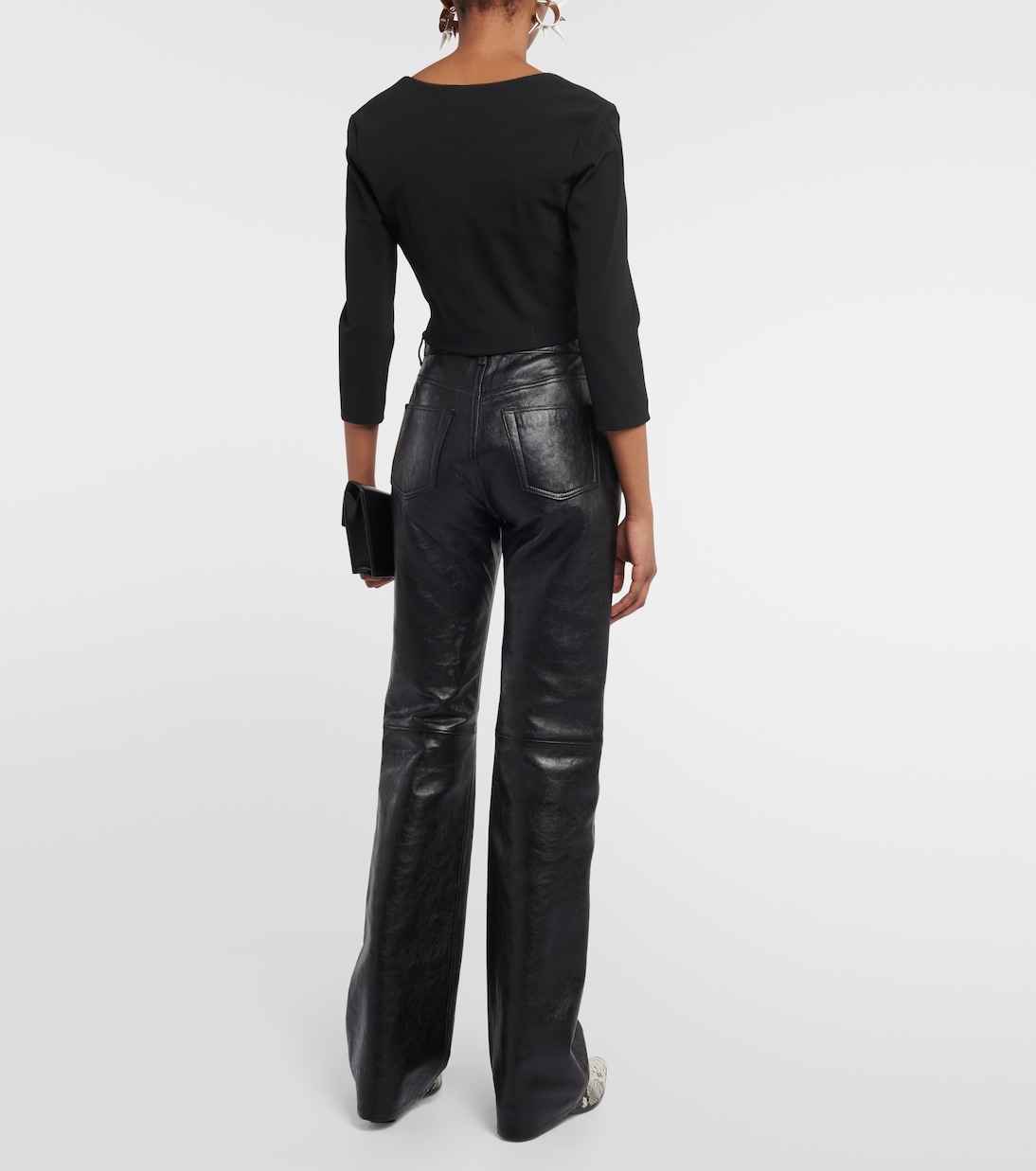 Top cropped in jersey | Acne Studios