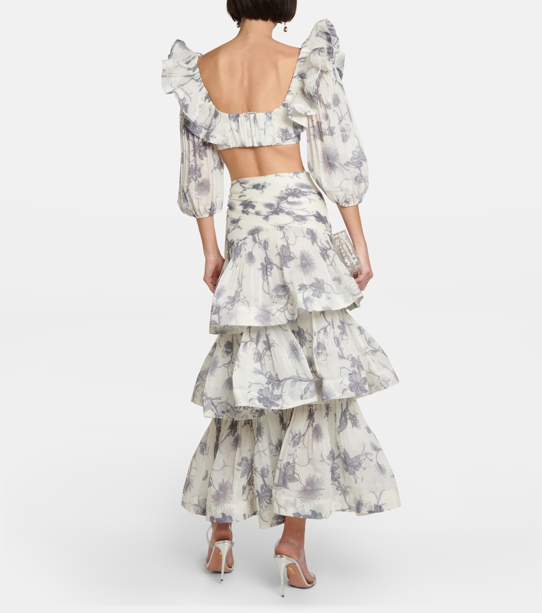 Keira floral crop top | Zimmermann