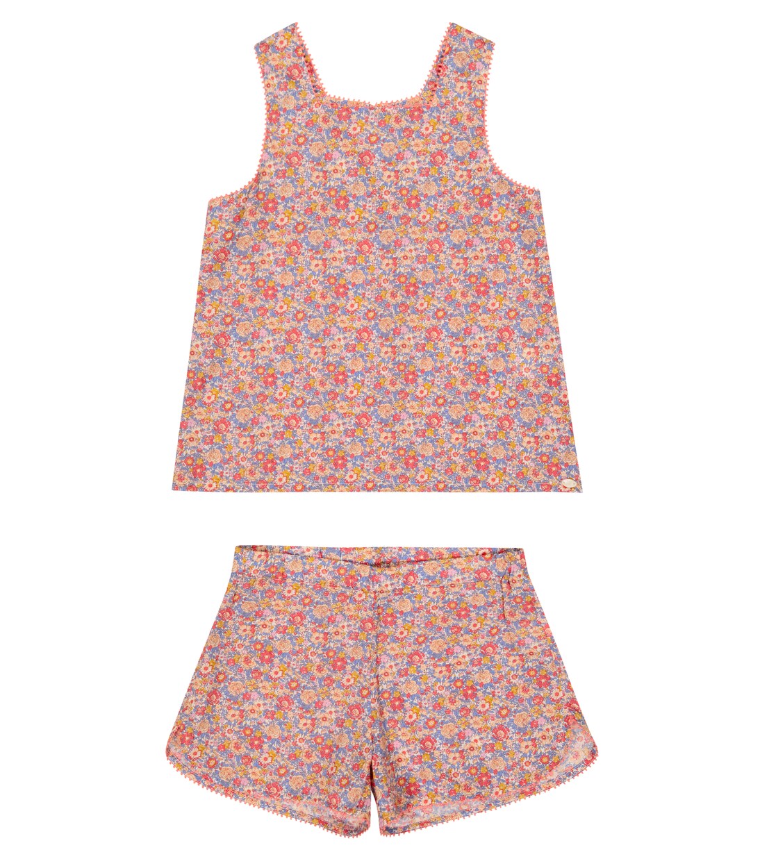 Floral cotton vest and shorts set | Tartine et Chocolat