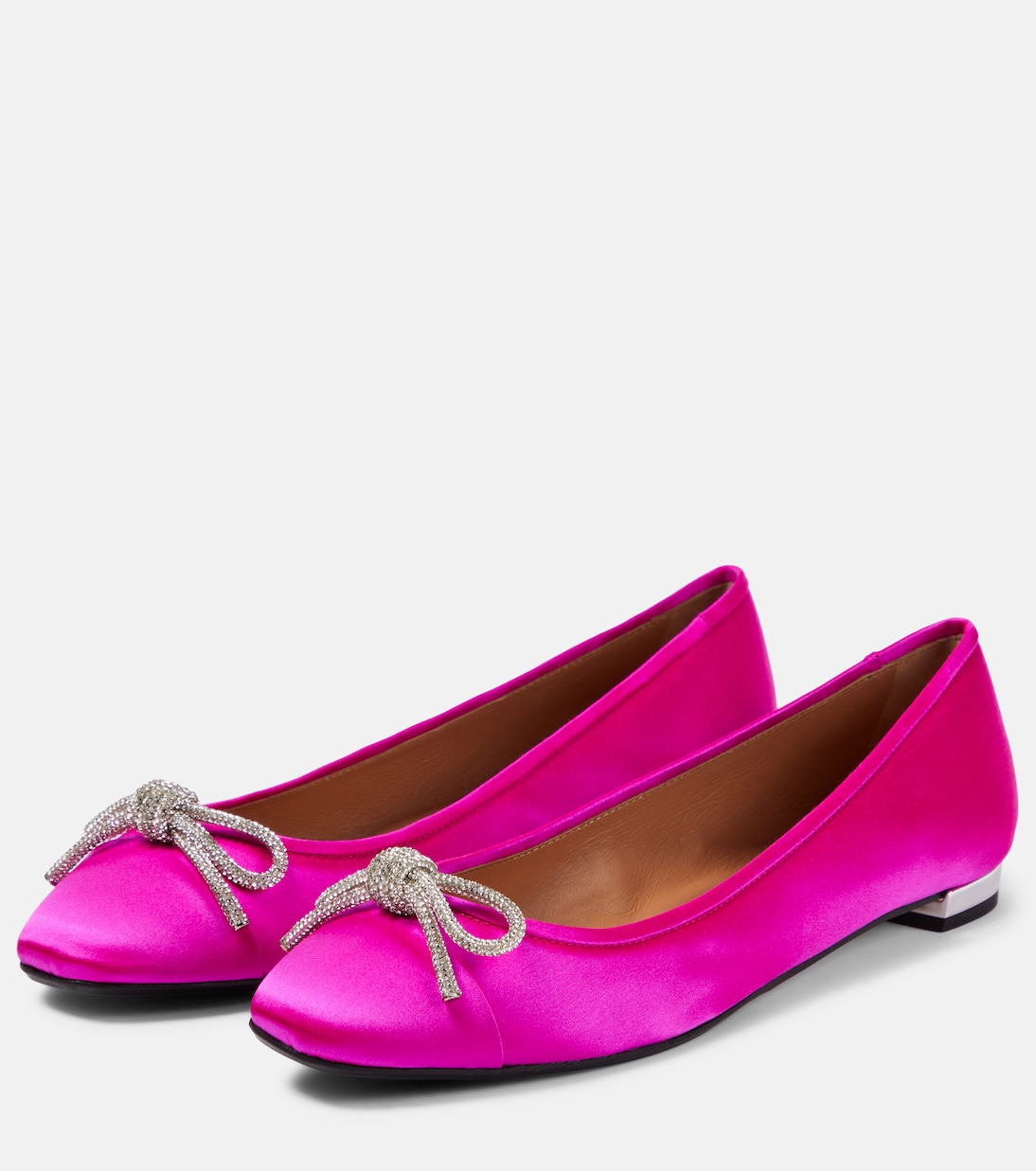 Verzierte Ballerinas Parisina aus Satin | Aquazzura