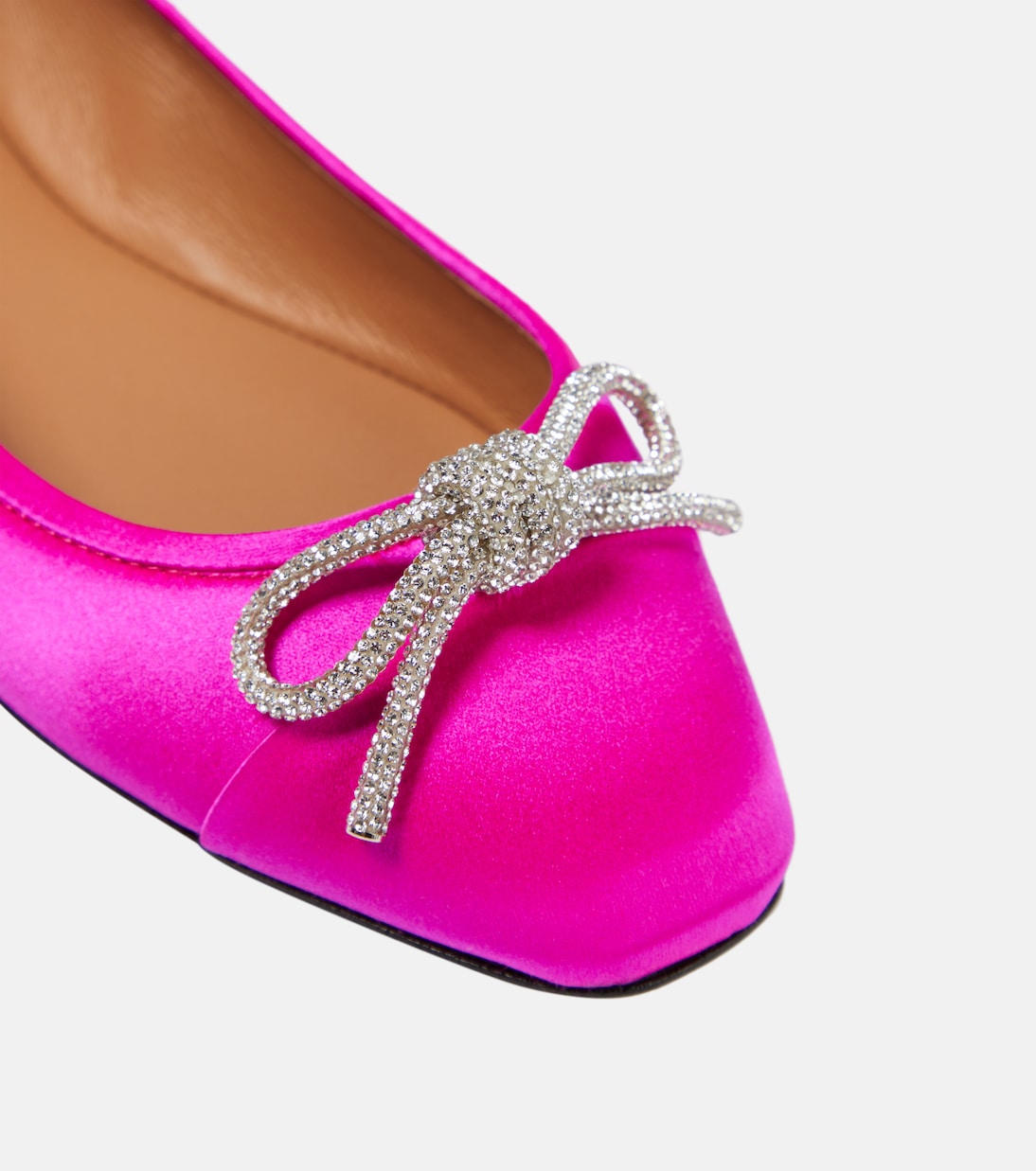 Verzierte Ballerinas Parisina aus Satin | Aquazzura