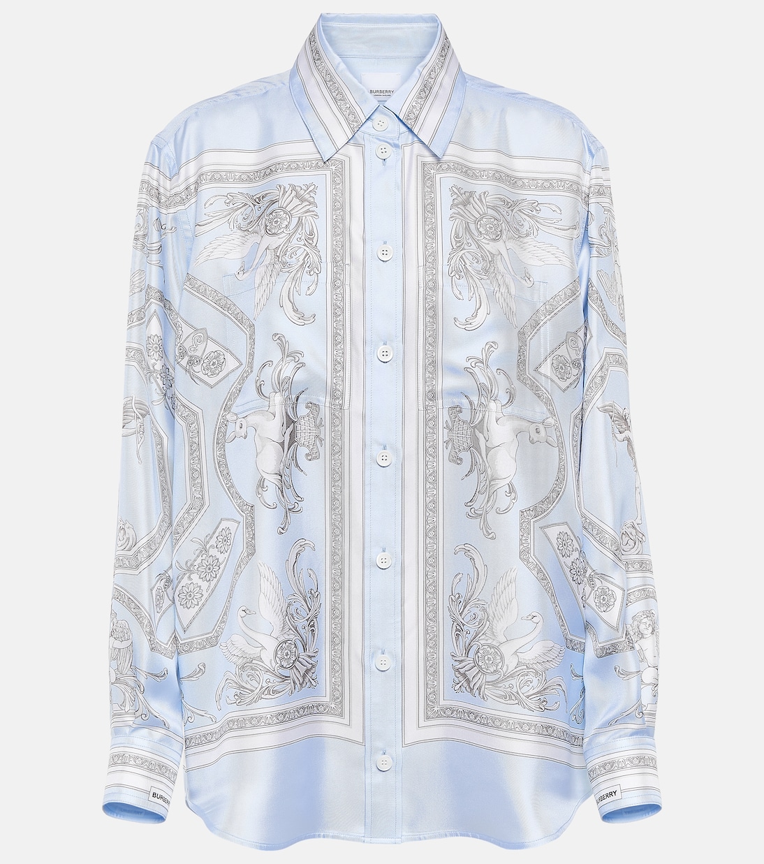 Camisa de seda estampada | Burberry