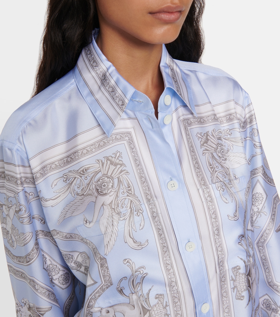 Camisa de seda estampada | Burberry