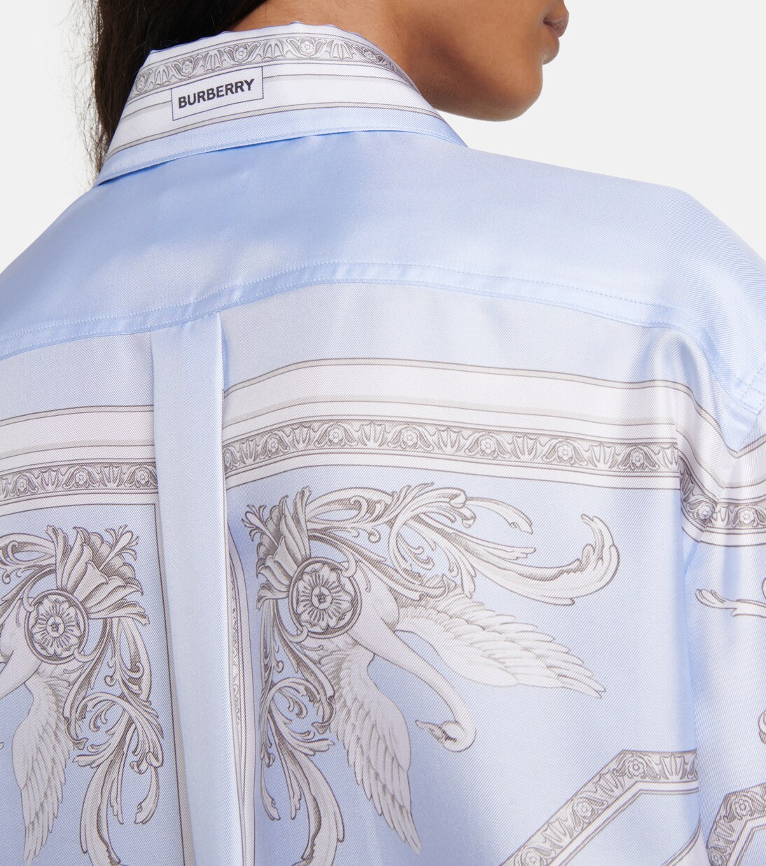 Camisa de seda estampada | Burberry