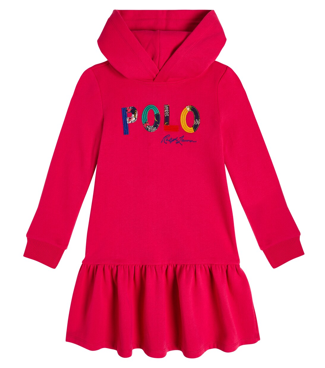 Abito in lana con cappuccio e logo | Polo Ralph Lauren Kids
