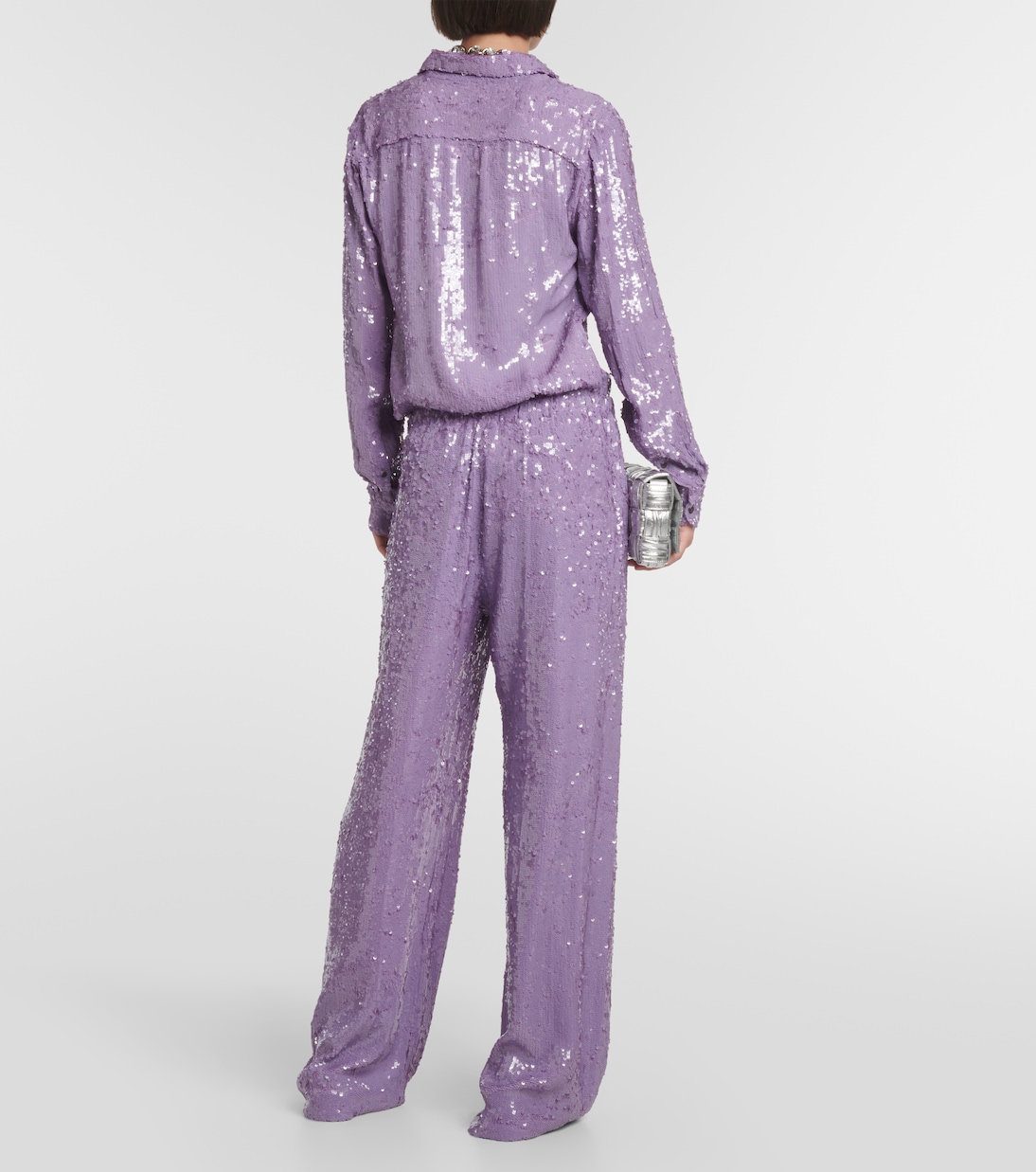 Sequined straight pants | Dries Van Noten