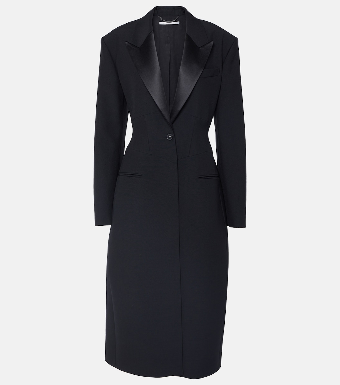 Abrigo de botonadura simple de lana  | Stella McCartney