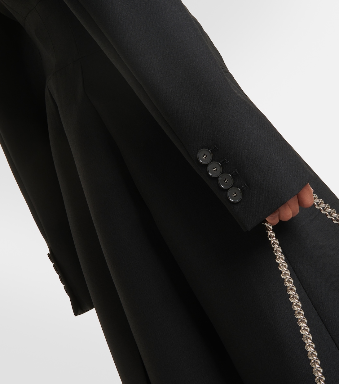 Abrigo de botonadura simple de lana  | Stella McCartney