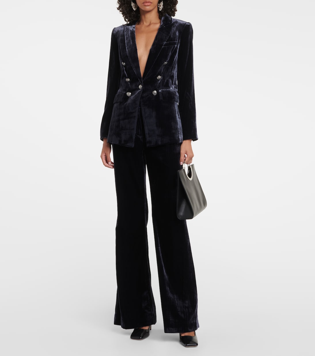 Pantaloni Lebonea in velluto a gamba larga | Veronica Beard