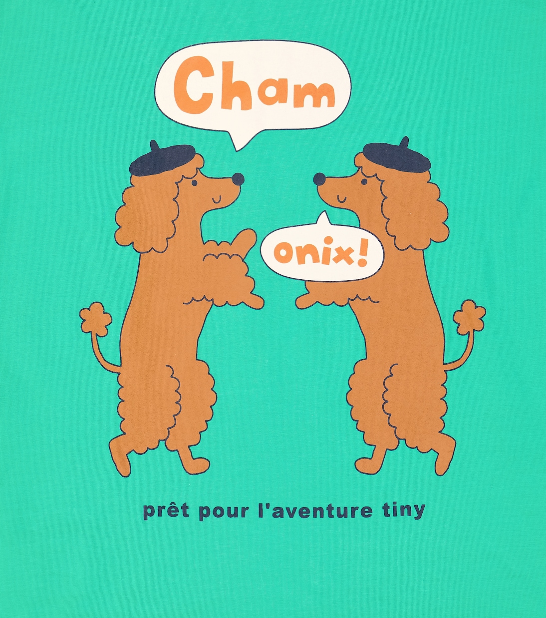 T-shirt Chamonix Poodles in misto cotone | Tinycottons