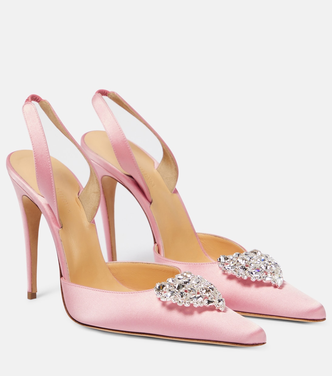 Escarpins en satin à cristaux | Magda Butrym