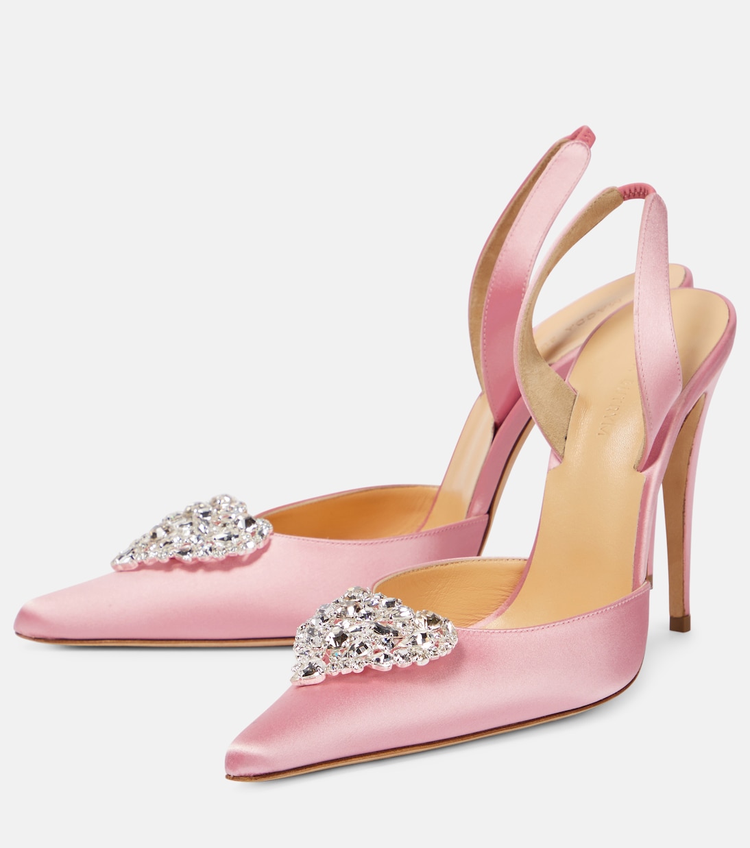 Escarpins en satin à cristaux | Magda Butrym