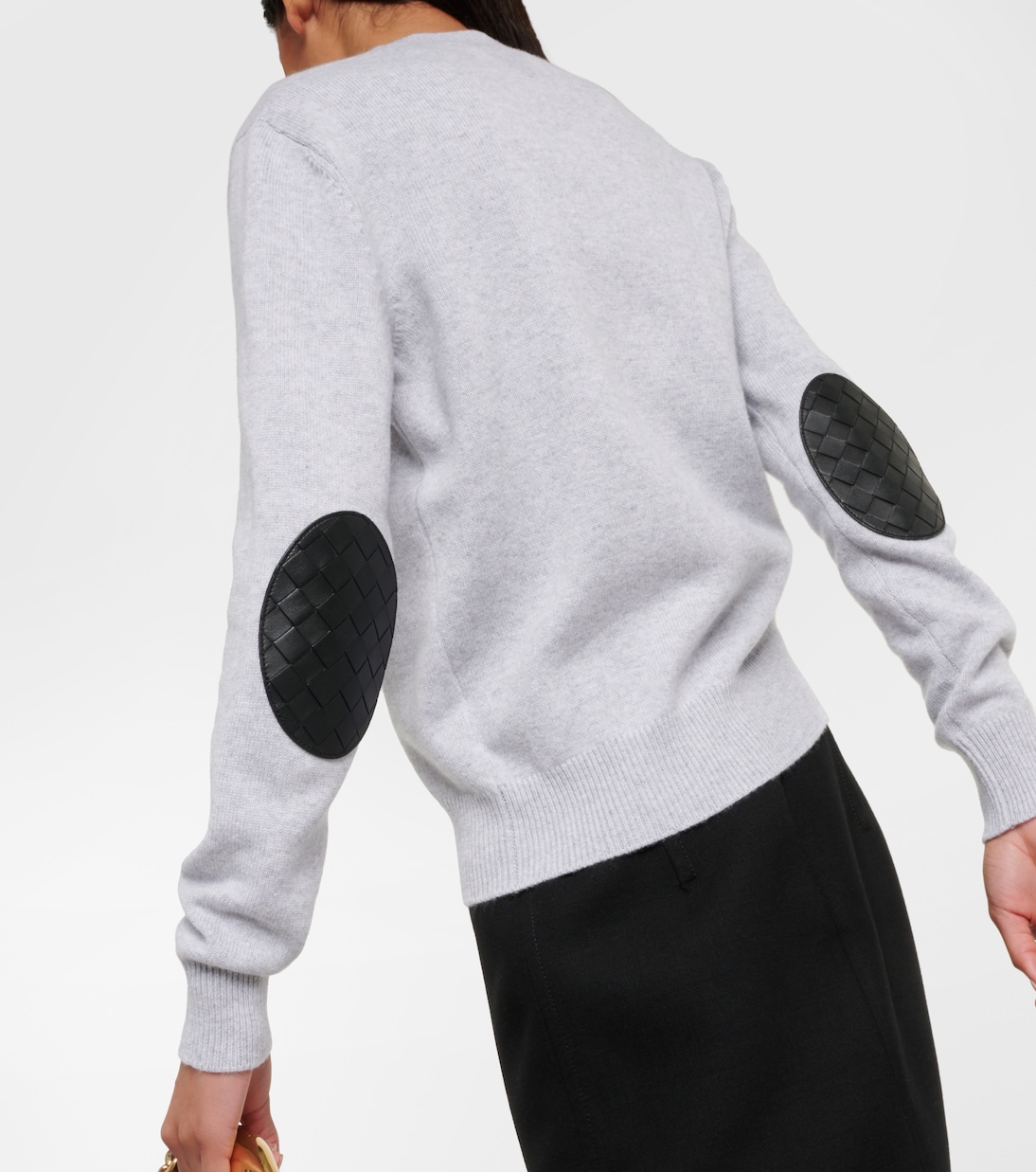 Pullover aus Kaschmir mit Leder | Bottega Veneta