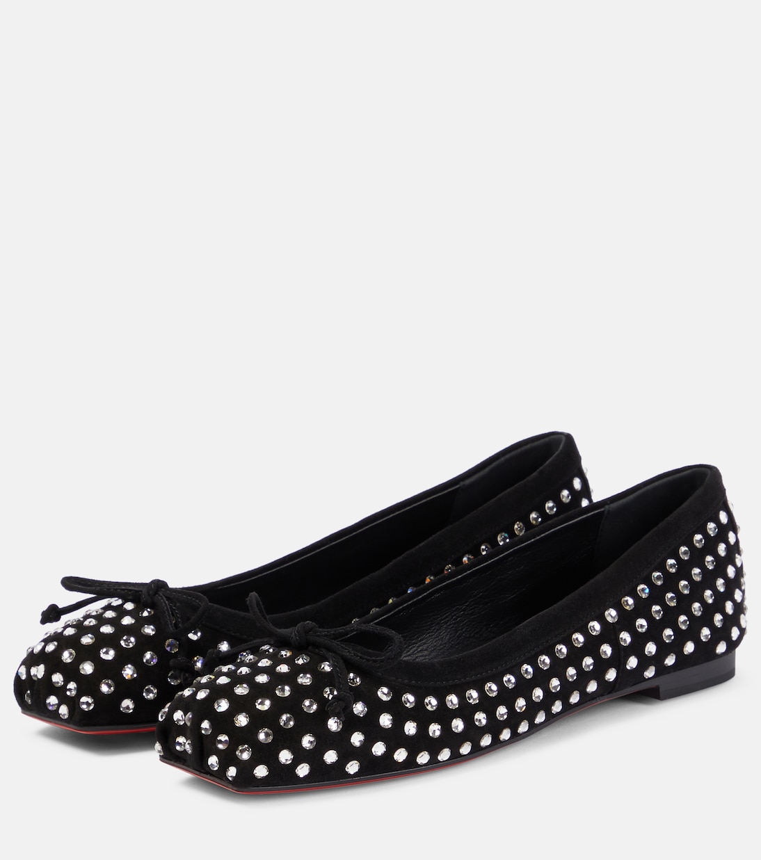 Ballerine Mamadrague in suede con cristalli | Christian Louboutin