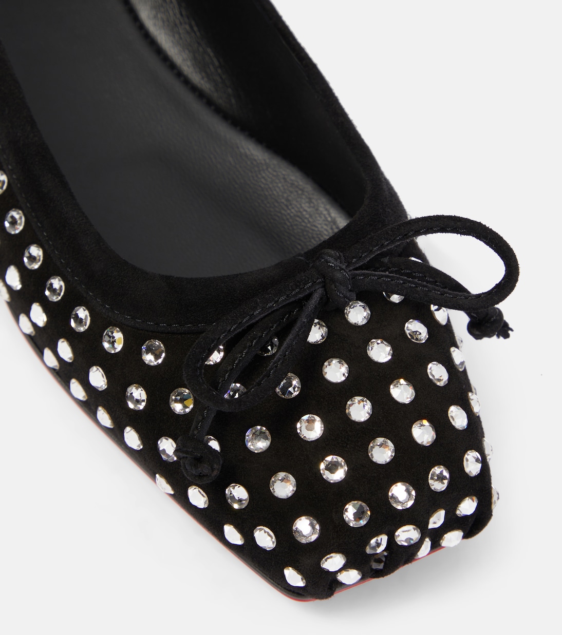 Ballerine Mamadrague in suede con cristalli | Christian Louboutin