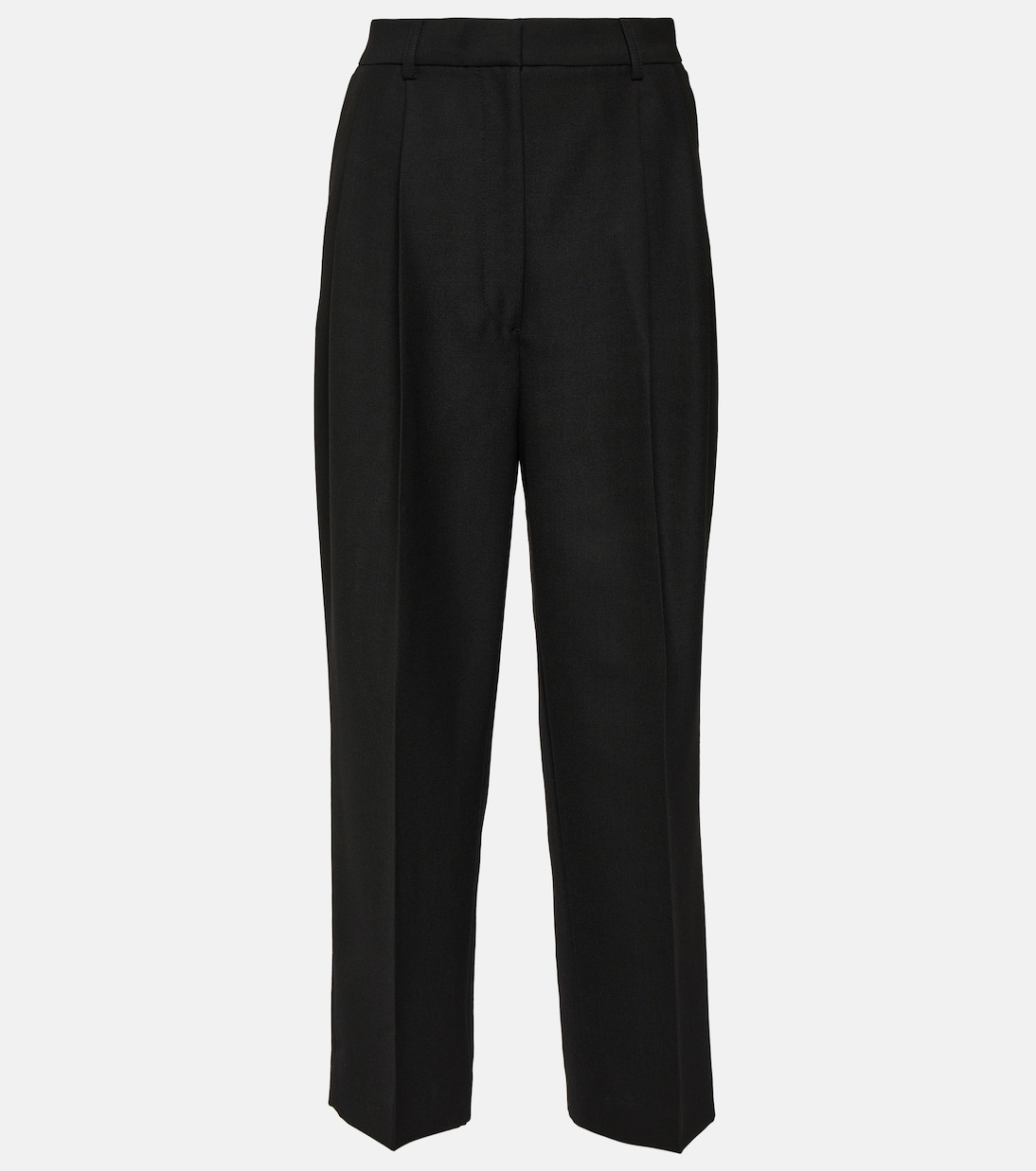Pantalones rectos cropped de tiro alto | Toteme