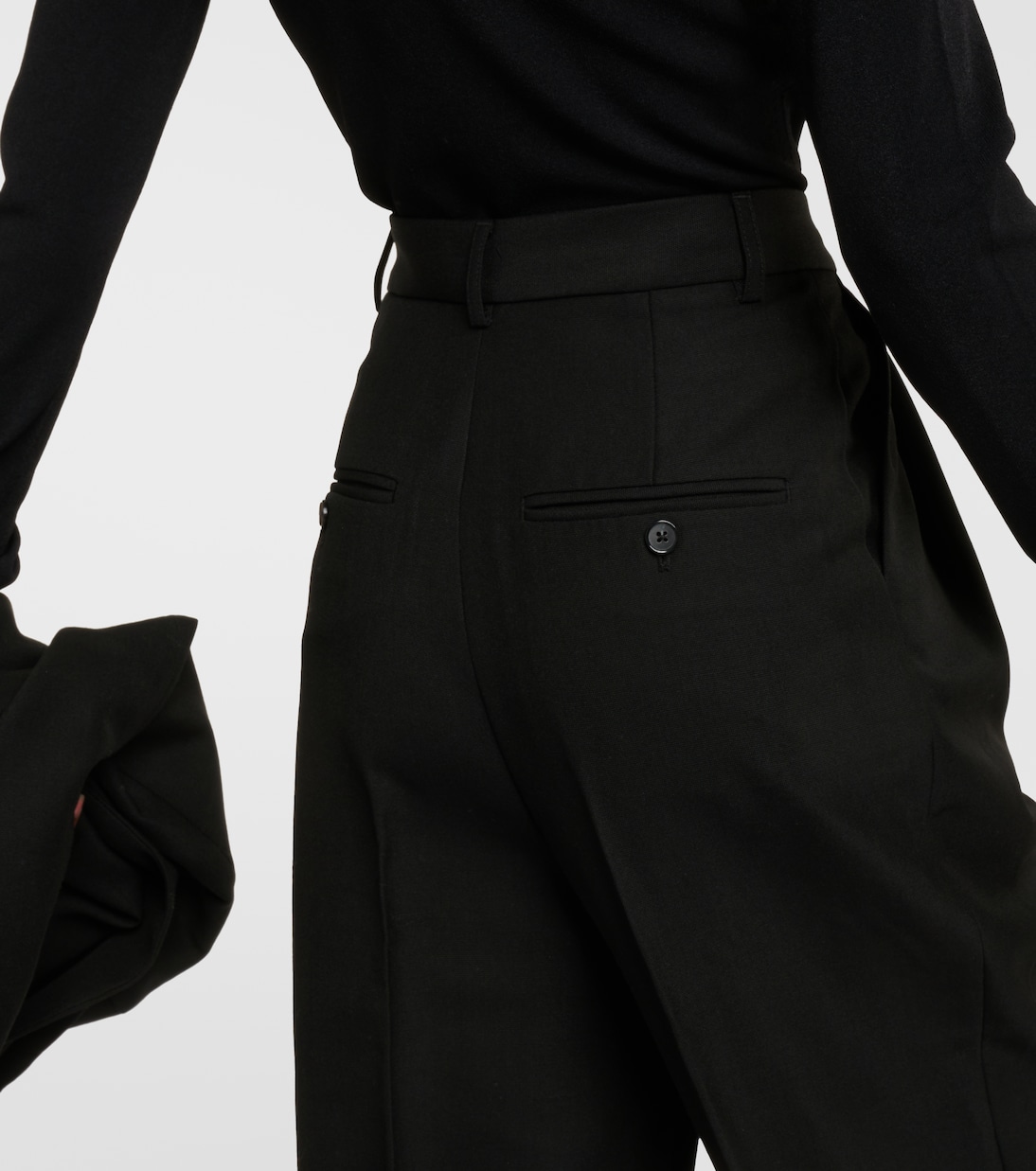 Pantalones rectos cropped de tiro alto | Toteme