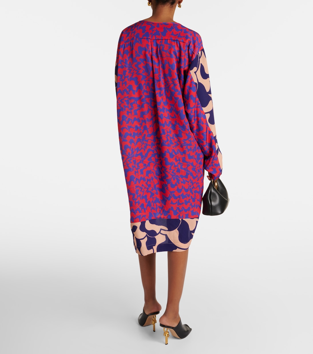 Miniabito in crêpe con stampa | Dries Van Noten