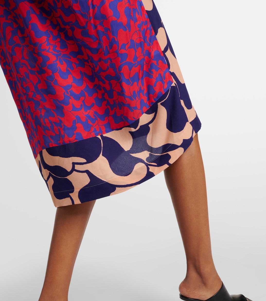 Miniabito in crêpe con stampa | Dries Van Noten