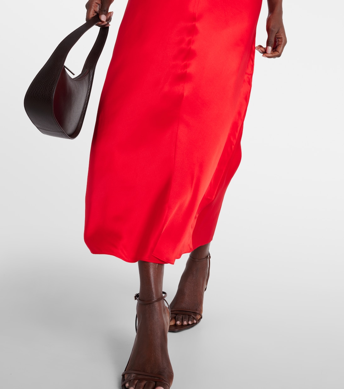 Abito midi Aubree in seta con ruches | Tove