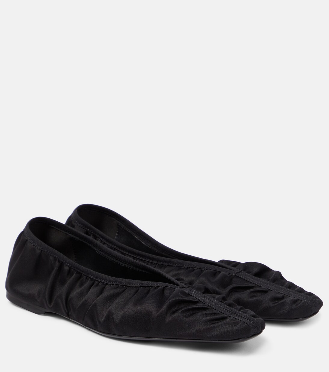 Ballerine The Gathered Flat in raso | Toteme