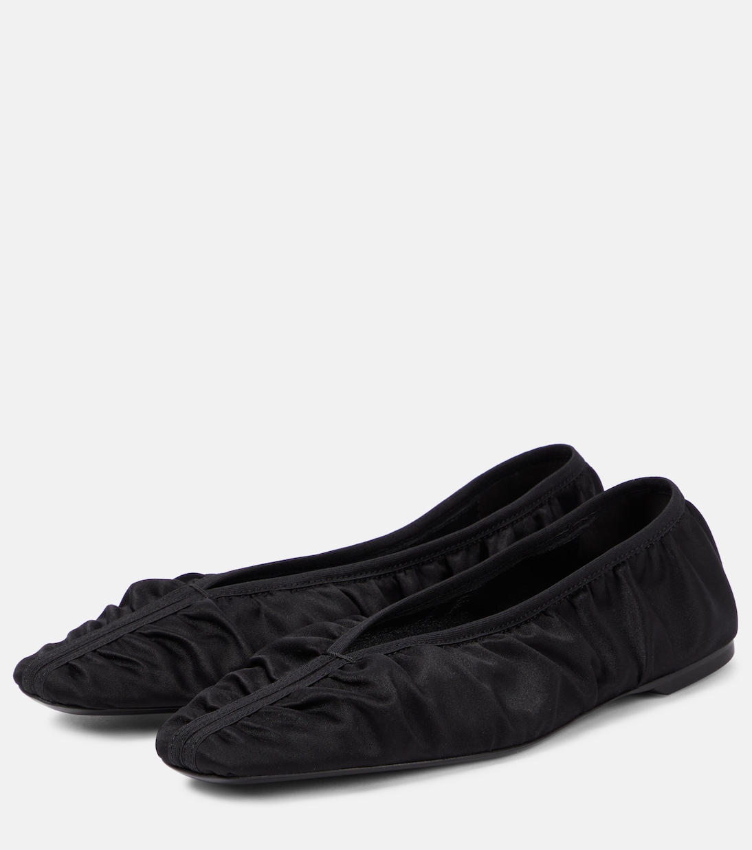 Ballerine The Gathered Flat in raso | Toteme