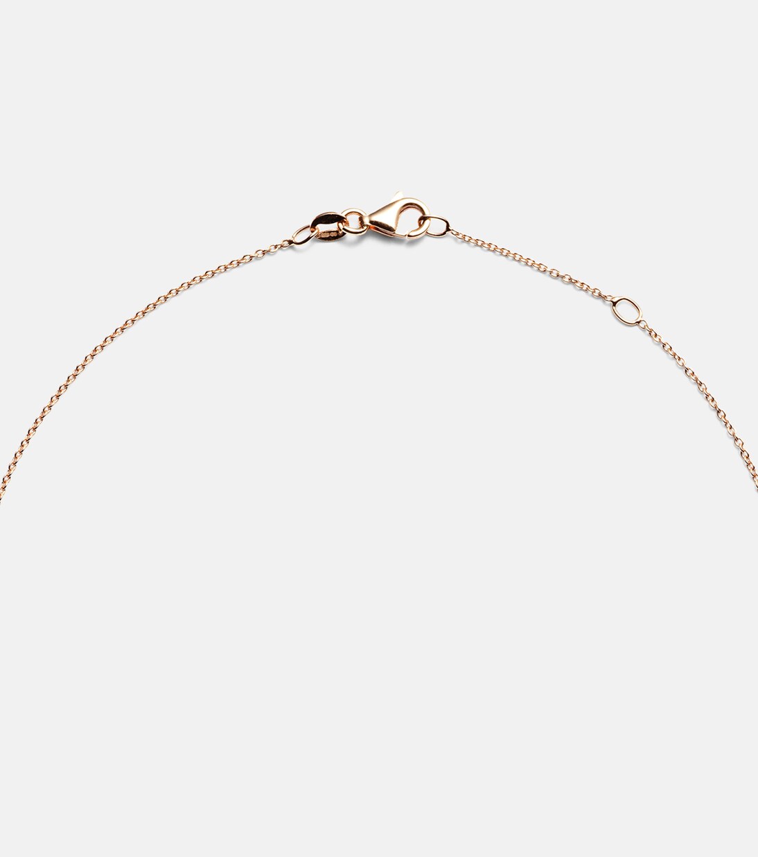 Triple Drilled 14kt white gold necklace with sapphires and diamonds | Roxanne First