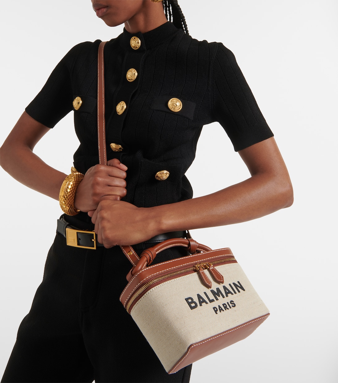Beauty-case B-Army in canvas | Balmain