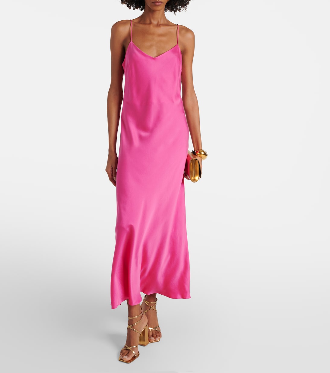 Vestido lencero Lion de sarga de seda | Asceno