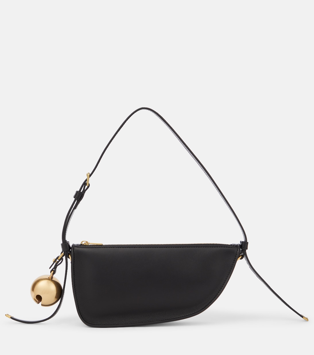 Mini leather shoulder bag in black Burberry Mytheresa
