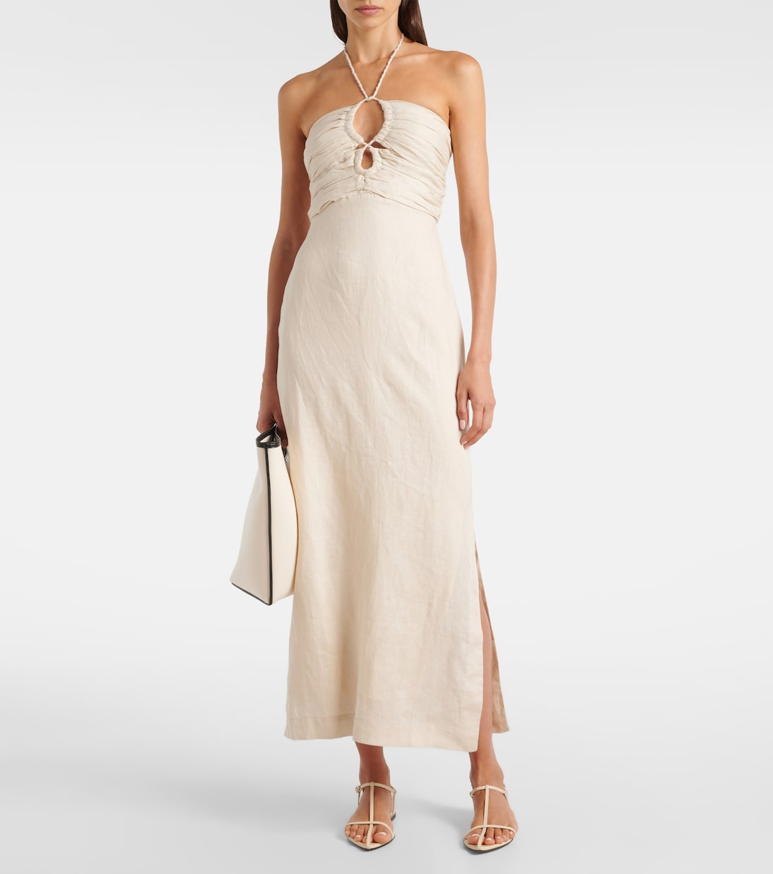 Midikleid Tortugas aus Leinen | Faithfull