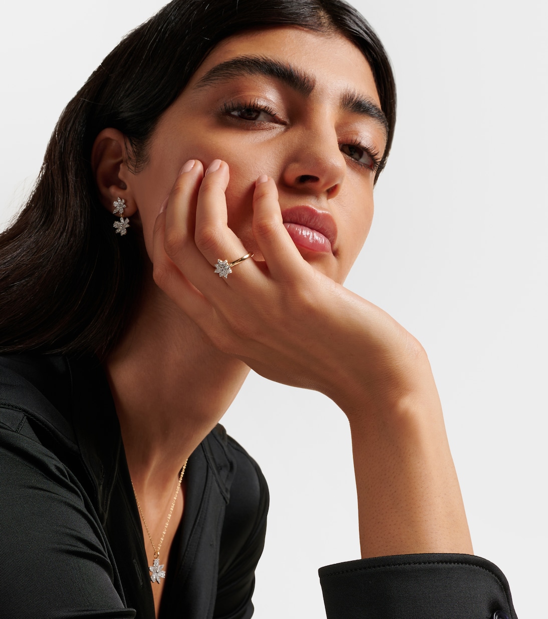 Bague Tea Rose en or 14 ct et diamants | Stone and Strand