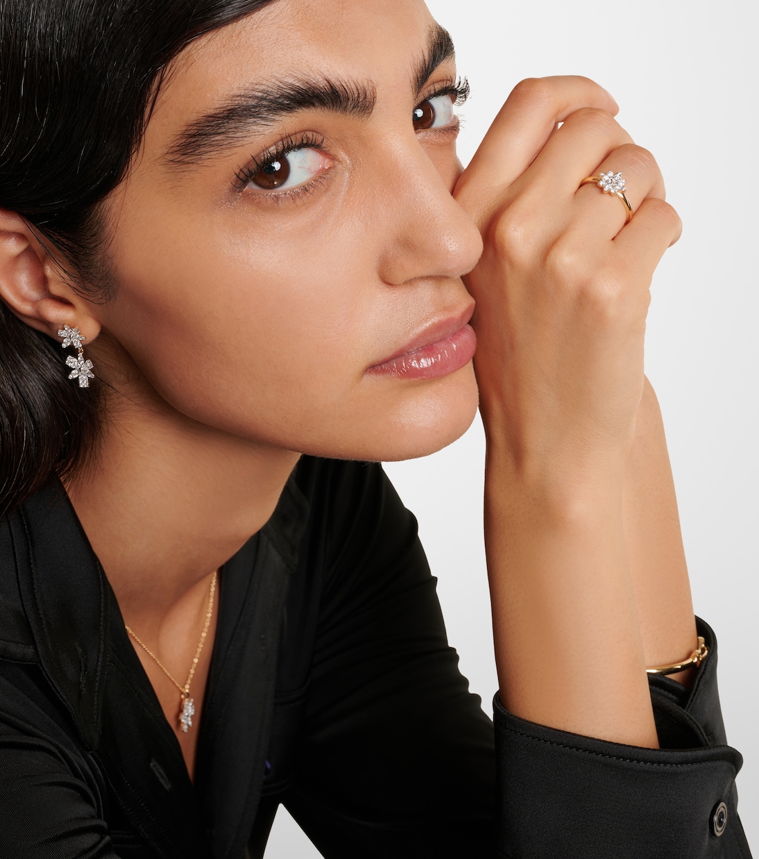 Bague Tea Rose en or 14 ct et diamants | Stone and Strand