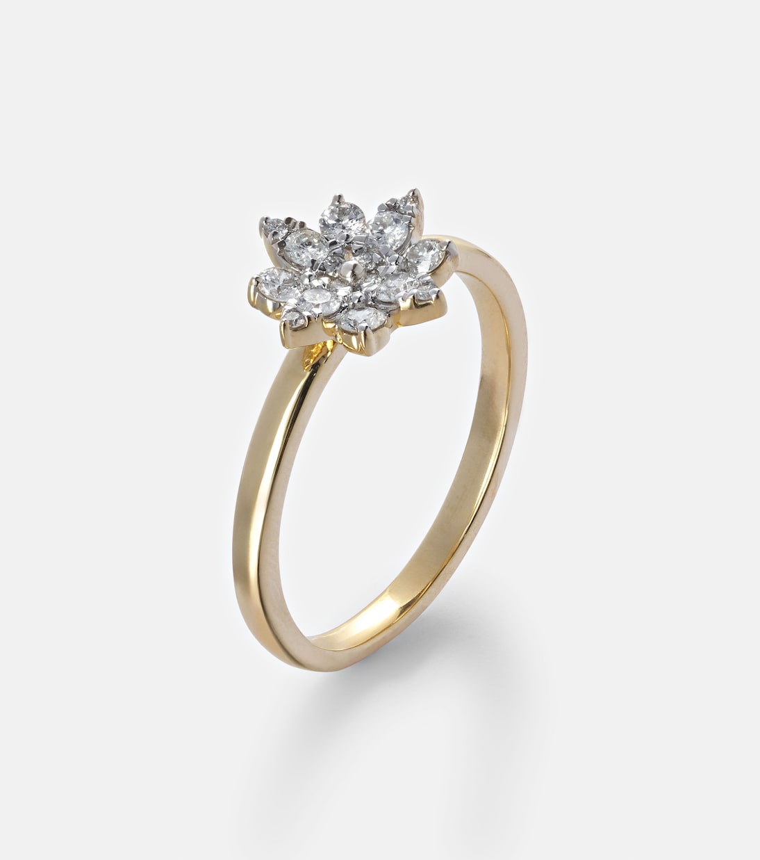 Bague Tea Rose en or 14 ct et diamants | Stone and Strand