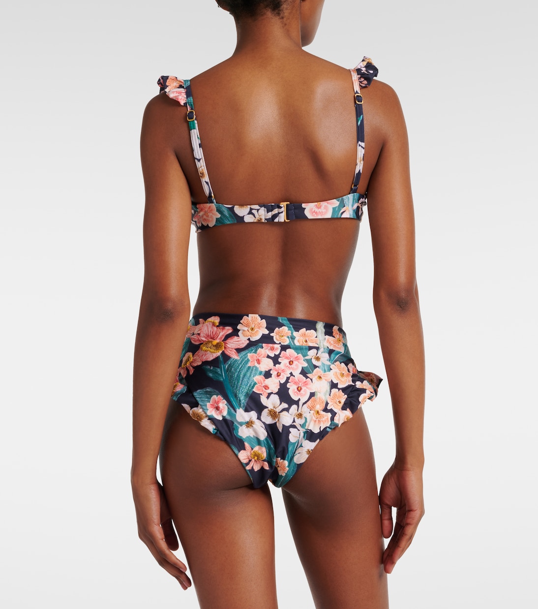 Kiwi Danza floral bikini top | Agua by Agua Bendita