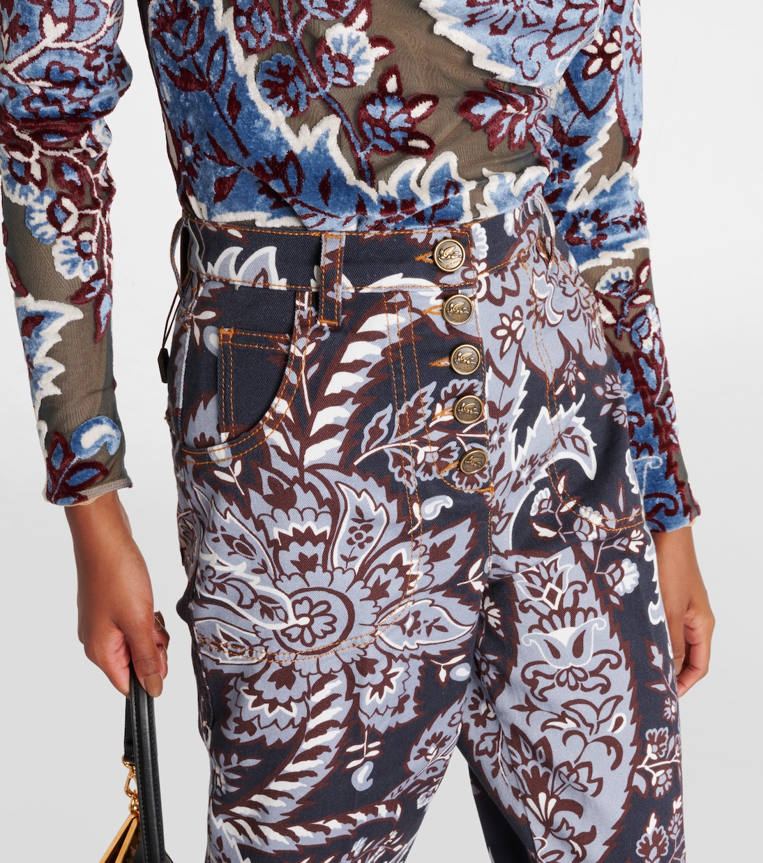 Jean flare à taille haute | Etro
